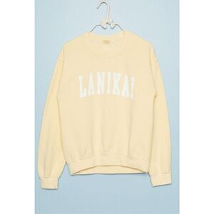Brandy Melville butter yellow one size Erica Lanikai Sweatshirt